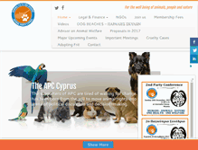 Tablet Screenshot of animalpartycyprus.com